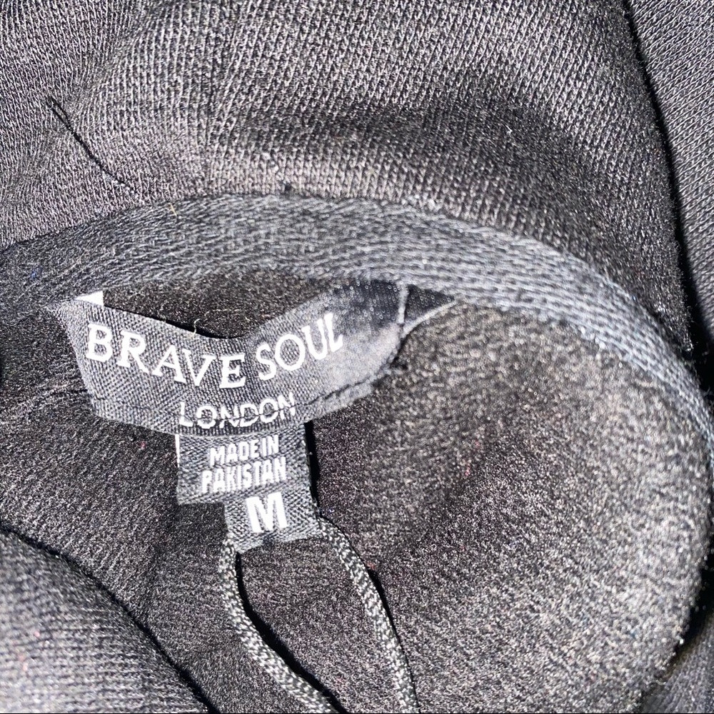 Brave Soul London NEW Clara black hoodie sweatshirt size Medium - Picture 7 of 9